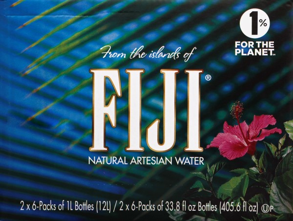 Fiji Artesian Water, Natural, 12 Pack - 12 - 1 l (33.8 fl oz) bottles [12 l (405.6 fl oz)]